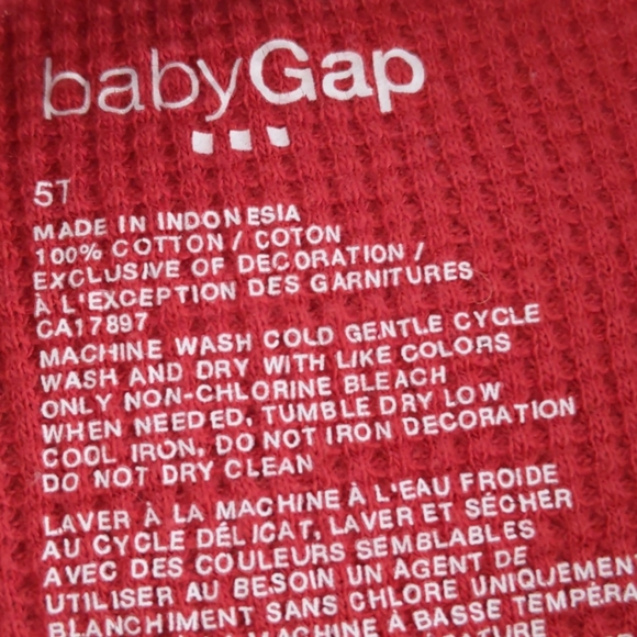 6/$20 Baby Gap Kids long sleeves tees (sz 5) - Picture 3 of 4